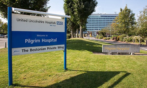 Entrance to Pilgrim Hospital in Boston, Lincolnshire. United Lincolnshire Teaching Hospitals NHS Trust has told staff it is limiting the use of registered nurses on the bank in parts of its hospitals.