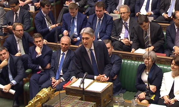 Philip Hammond addresses Commons