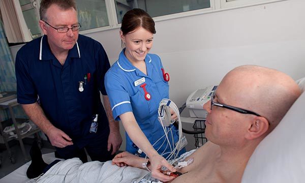 Nurse under supervision