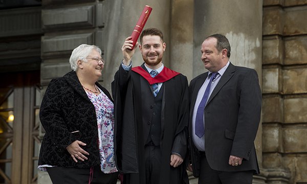 Chalmers family at graduation