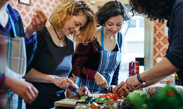 Cooking together event