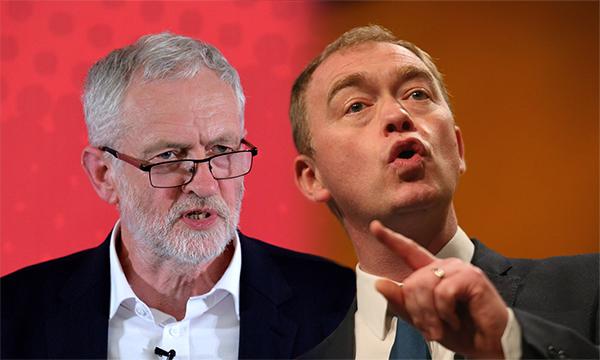 Jeremy Corbyn and Tim Farron