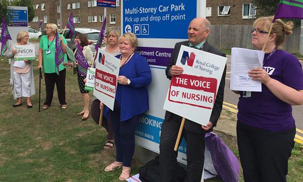 Demonstration against pension opt out scheme