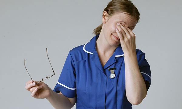Overworked nurse