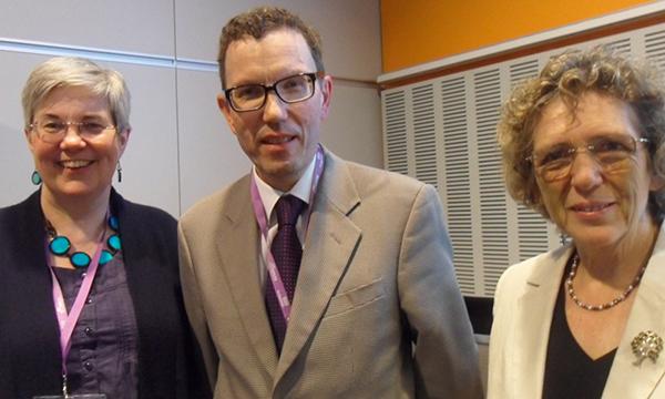 Claire Chatterton, John Adams and Dianne Yarwood