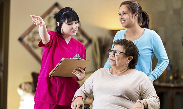 Leaving hospital in the US