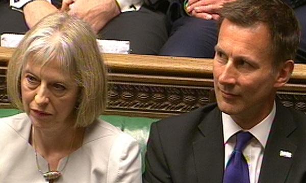 Theresa May and Jeremy Hunt