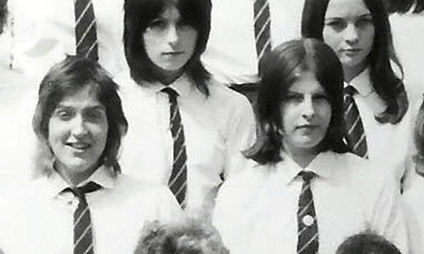 Philippa Morrison and Theresa May 