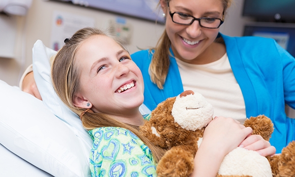 Parents during surgery