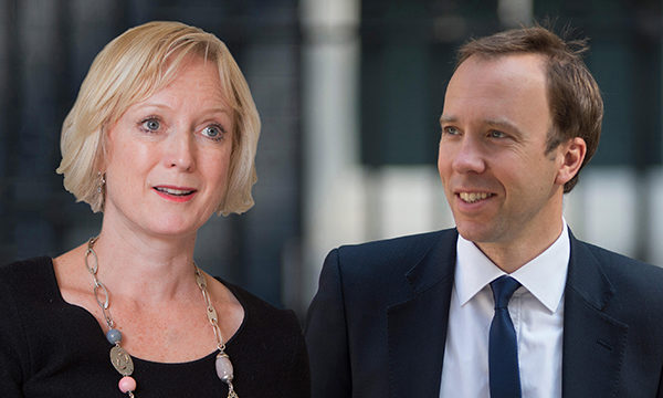 Ruth May and Matt Hancock