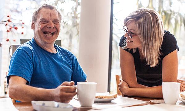 Senior patient with Down's syndrome