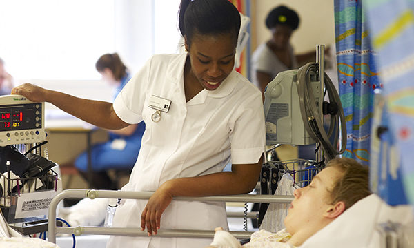 nurse at the bedside
