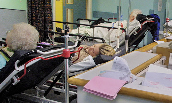 Hospital trolley wait