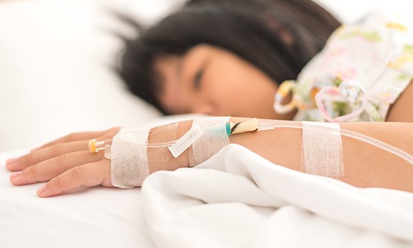 Administration of intravenous fluids and medicines in children and young people